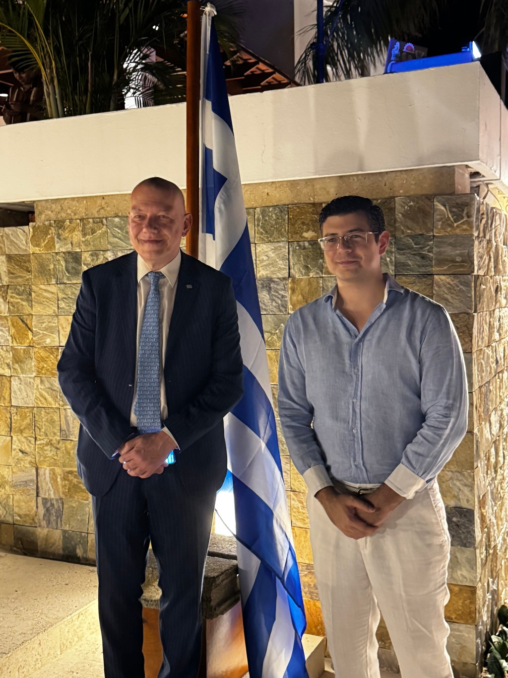 GREEK AMBASSADOR KOTROKOIS VISITS PRÓSPERA ZEDE, JOINS GREEK FEAST CELEBRATION ON ROATÁN